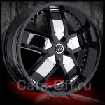 Литые диски VCT Wheel Lombardi black/white solid insert