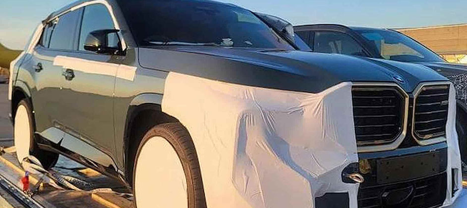 Новый кроссовер BMW XM: первые фото с минимумом камуфляжа