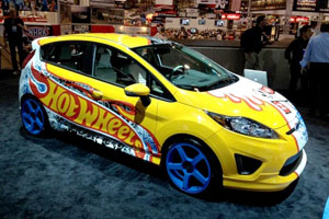 Яркий Ford Fiesta от ателье Hot Wheels на SEMA 2011