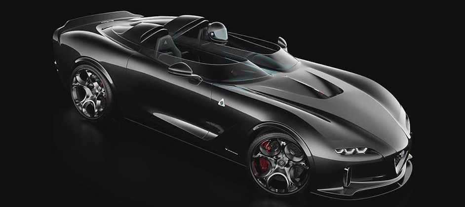 В Сети показали изображения экстремального родстера Alfa Romeo