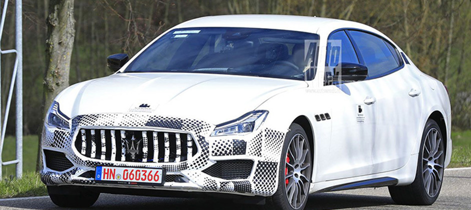 Обновленный Maserati Quattroporte заметили на тестах