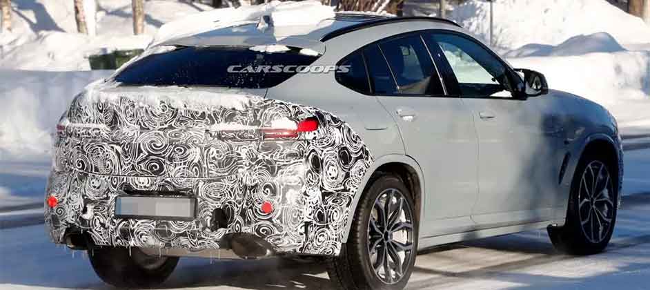 BMW вывела на тесты обновленный кроссовер X4 2022 года 23 февраля