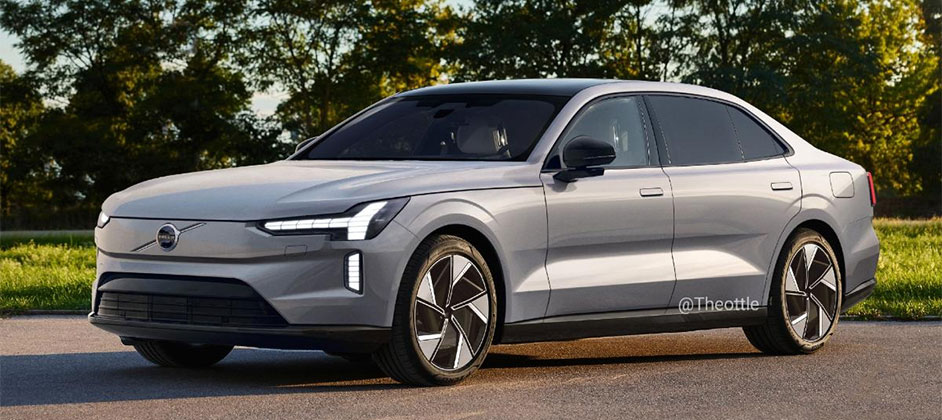 Новый седан VOLVO ES100 впервые представлен на рендерах в Сети