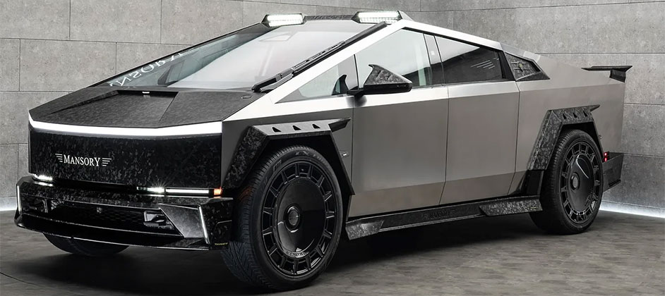 Ателье Mansory впервые показало тюнингованный Tesla Cybertruck