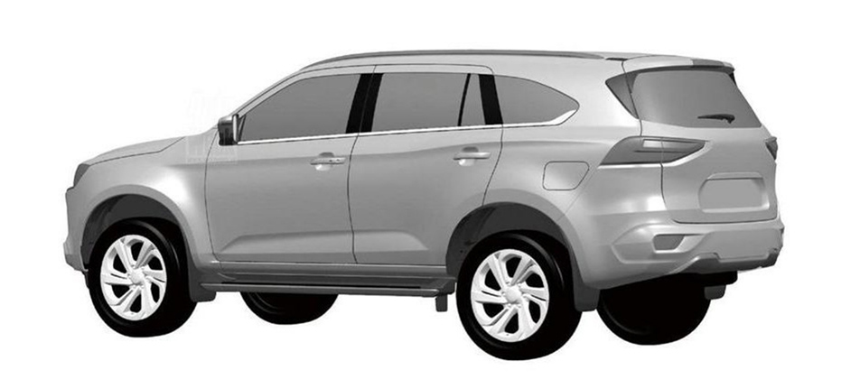 В Сети представили снимки Isuzu 2021 MU-X с кузовом на раме