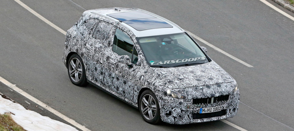 Обновленный BMW 2-Series Active Tourer получит изогнутый дисплей