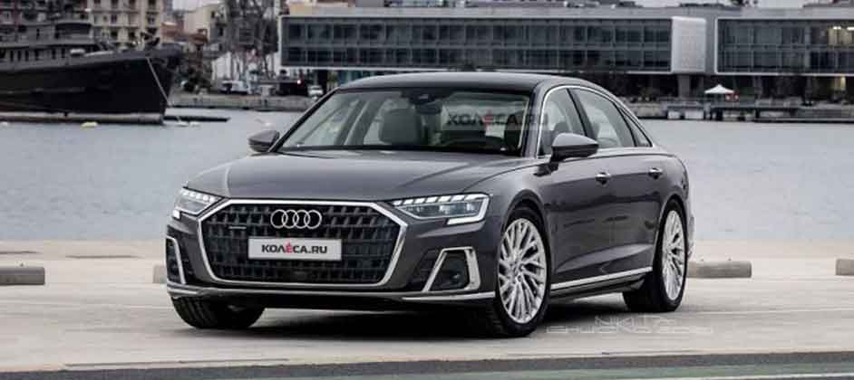 Показаны первые изображения обновленной Audi A8